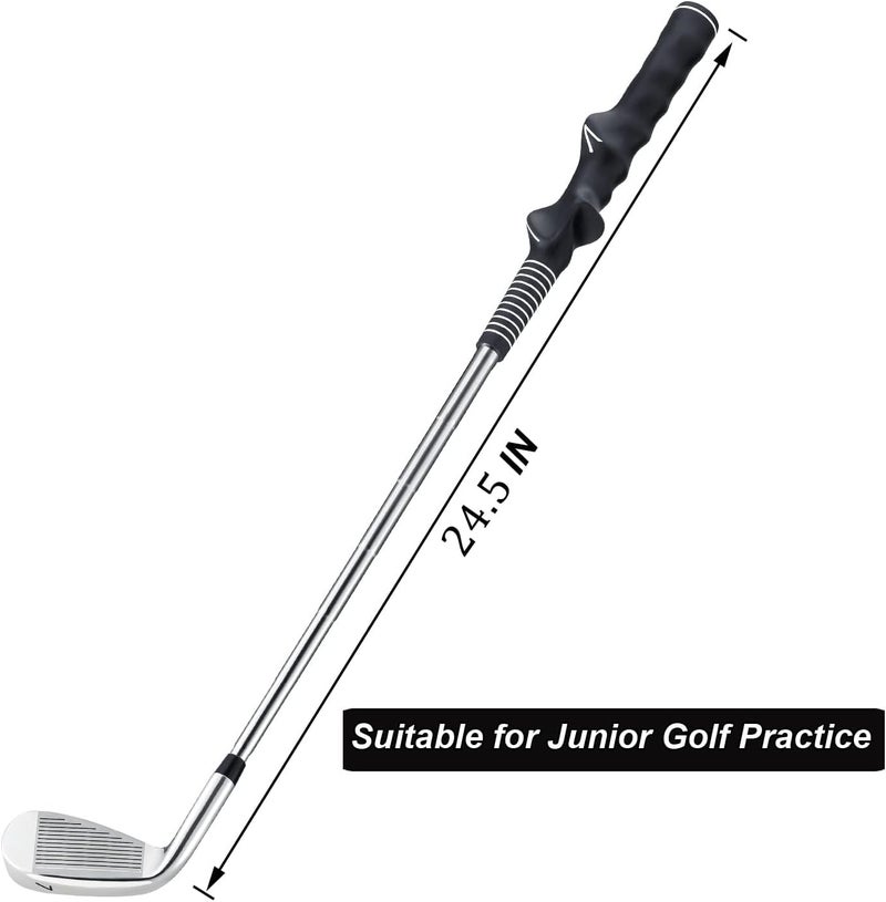 MAZEL Short 7 Iron Golf Club for Kids Boys & Girls Aged 6-9 Years - Junior Practice Golf Iron,24.5 Inch - Image 3